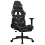Gaming-Stuhl mit Massage-Fußstütze aus schwarzem Camouflage-Kunstleder von , Gaming-Stühle - Ref: Foro24-345444, Preis: 125,9...