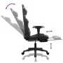 Gaming-Stuhl mit Massage-Fußstütze aus schwarzem Camouflage-Kunstleder von , Gaming-Stühle - Ref: Foro24-345444, Preis: 125,9...