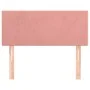 Rosa Samtkopfteil 90x5x78/88 cm von , Kopf- und Fußteile - Ref: Foro24-345763, Preis: 39,68 €, Rabatt: %