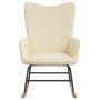 Silla mecedora de tela color crema de , Mecedoras - Ref: Foro24-328009, Precio: 106,00 €, Descuento: %