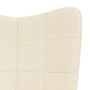 Silla mecedora de tela color crema de , Mecedoras - Ref: Foro24-328009, Precio: 106,00 €, Descuento: %