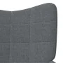 Silla de relajación con reposapiés de tela gris oscuro de , Sillones - Ref: Foro24-327931, Precio: 140,87 €, Descuento: %