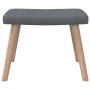 Silla de relajación con reposapiés de tela gris oscuro de , Sillones - Ref: Foro24-327931, Precio: 133,00 €, Descuento: %