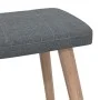 Silla de relajación con reposapiés de tela gris oscuro de , Sillones - Ref: Foro24-327931, Precio: 140,87 €, Descuento: %