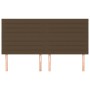 Cabeceros 4 unidades de tela marrón oscuro 100x5x78/88 cm de , Cabeceros y pies de cama - Ref: Foro24-3116497, Precio: 122,85...
