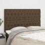 Cabeceros 4 unidades de tela marrón oscuro 80x7x78/88 cm de , Cabeceros y pies de cama - Ref: Foro24-3116677, Precio: 153,69 ...