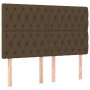 Cabeceros 4 unidades de tela marrón oscuro 80x7x78/88 cm de , Cabeceros y pies de cama - Ref: Foro24-3116677, Precio: 153,69 ...