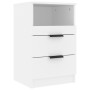 Mesitas de noche 2 uds madera contrachapada color blanco de vidaXL, Mesitas de noche - Ref: Foro24-811233, Precio: 106,73 €, ...