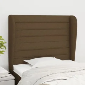 Kopfteil mit dunkelbraunen Stoffohren 83x23x118/128 cm von , Kopf- und Fußteile - Ref: Foro24-3118073, Preis: 68,79 €, Rabatt: %