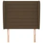 Kopfteil mit dunkelbraunen Stoffohren 83x23x118/128 cm von , Kopf- und Fußteile - Ref: Foro24-3118073, Preis: 68,79 €, Rabatt: %