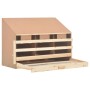 Ponedero para gallinas 4 compartimentos madera pino 93x40x65 cm de vidaXL, Incubadoras de huevos - Ref: Foro24-170655, Precio...