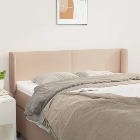 Kopfteil aus Cappuccino-Kunstleder, 147 x 16 x 78/88 cm von , Kopf- und Fußteile - Ref: Foro24-3118583, Preis: 60,29 €, Rabat...
