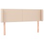 Cabecero de cuero sintético color capuchino 147x16x78/88 cm de , Cabeceros y pies de cama - Ref: Foro24-3118583, Precio: 61,5...