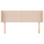 Cabecero de cuero sintético color capuchino 147x16x78/88 cm de , Cabeceros y pies de cama - Ref: Foro24-3118583, Precio: 61,5...