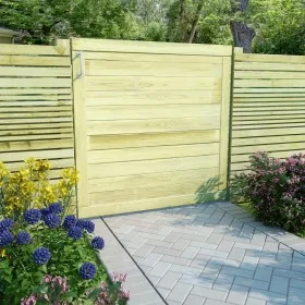 Impregnated pine wood fence gate 100x100 cm by vidaXL, garden gates - Ref: Foro24-45333, Price: 68,55 €, Discount: %