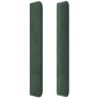 Cabecero con orejas de terciopelo verde oscuro 147x16x118/128cm de , Cabeceros y pies de cama - Ref: Foro24-3119771, Precio: ...