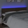 Headboard with LED in dark brown fabric 200x5x78/88 cm by , Headboards and footboards - Ref: Foro24-3121357, Price: 65,55 €, ...