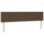 Cabecero con LED de tela marrón oscuro 200x5x78/88 cm de , Cabeceros y pies de cama - Ref: Foro24-3121357, Precio: 67,03 €, D...