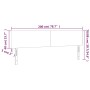 Cabecero con LED de tela marrón oscuro 200x5x78/88 cm de , Cabeceros y pies de cama - Ref: Foro24-3121357, Precio: 67,03 €, D...