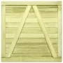 Impregnated pine wood fence gate 100x100 cm by vidaXL, garden gates - Ref: Foro24-45333, Price: 68,55 €, Discount: %
