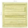 Impregnated pine wood fence gate 100x100 cm by vidaXL, garden gates - Ref: Foro24-45333, Price: 68,55 €, Discount: %