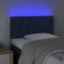 Cabecero con LED de tela azul 80x7x78/88 cm de , Cabeceros y pies de cama - Ref: Foro24-3121928, Precio: 47,57 €, Descuento: %