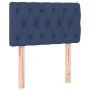 Cabecero con LED de tela azul 80x7x78/88 cm de , Cabeceros y pies de cama - Ref: Foro24-3121928, Precio: 47,57 €, Descuento: %