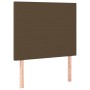 Cabecero con luces LED tela marrón oscuro 90x5x118/128 cm de , Cabeceros y pies de cama - Ref: Foro24-3122129, Precio: 58,26 ...