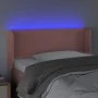Kopfteil aus rosa Samt mit LED 103x16x78/88 cm von , Kopf- und Fußteile - Ref: Foro24-3122997, Preis: 58,49 €, Rabatt: %