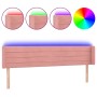 Cabecero con LED de terciopelo rosa 163x16x78/88 cm de , Cabeceros y pies de cama - Ref: Foro24-3123435, Precio: 71,62 €, Des...