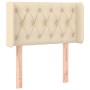 Cabecero con LED de tela crema 83x16x78/88 cm de , Cabeceros y pies de cama - Ref: Foro24-3123551, Precio: 55,56 €, Descuento: %