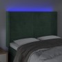 Cabecero con LED de terciopelo verde oscuro 147x16x118/128 cm de , Cabeceros y pies de cama - Ref: Foro24-3124239, Precio: 12...