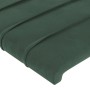 Cabecero con LED de terciopelo verde oscuro 147x16x118/128 cm de , Cabeceros y pies de cama - Ref: Foro24-3124239, Precio: 12...