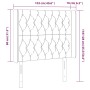 Cabecero con LED de tela marrón oscuro 103x16x118/128 cm de , Cabeceros y pies de cama - Ref: Foro24-3124377, Precio: 107,51 ...