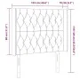 Kopfteil mit LED aus dunkelbraunem Stoff 103x16x118/128 cm von , Kopf- und Fußteile - Ref: Foro24-3124377, Preis: 109,89 €, R...