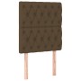 Estructura de cama con cabecero de tela marrón oscuro 80x200 cm de , Camas y somieres - Ref: Foro24-3125255, Precio: 175,52 €...