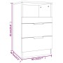 Mesitas de noche 2 uds madera contrachapada color blanco de vidaXL, Mesitas de noche - Ref: Foro24-811233, Precio: 106,73 €, ...