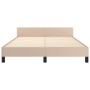 Estructura de cama cabecero cuero sintético capuchino 140x200cm de , Camas y somieres - Ref: Foro24-3125456, Precio: 208,77 €...