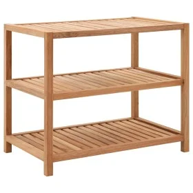 Estantería para baño madera maciza de nogal 65x40x55 cm de vidaXL, Toalleros - Ref: Foro24-247606, Precio: 101,18 €, Descuent...