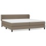 Cama box spring con colchón tela gris taupe 200x200 cm de , Camas y somieres - Ref: Foro24-3126353, Precio: 632,73 €, Descuen...