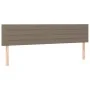Box spring bed with taupe gray fabric mattress 200x200 cm by , Beds and slatted bases - Ref: Foro24-3126353, Price: 635,78 €,...