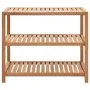 Estantería para baño madera maciza de nogal 65x40x55 cm de vidaXL, Toalleros - Ref: Foro24-247606, Precio: 101,18 €, Descuent...