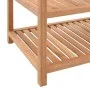 Estantería para baño madera maciza de nogal 65x40x55 cm de vidaXL, Toalleros - Ref: Foro24-247606, Precio: 101,18 €, Descuent...