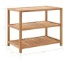 Estantería para baño madera maciza de nogal 65x40x55 cm de vidaXL, Toalleros - Ref: Foro24-247606, Precio: 101,18 €, Descuent...