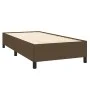 Box spring bed with dark brown fabric mattress 90x200 cm by , Beds and slatted bases - Ref: Foro24-3127776, Price: 338,33 €, ...
