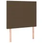 Box spring bed with dark brown fabric mattress 90x200 cm by , Beds and slatted bases - Ref: Foro24-3127776, Price: 338,33 €, ...