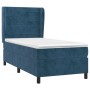 Cama box spring con colchón terciopelo azul oscuro 80x200 cm de , Camas y somieres - Ref: Foro24-3129241, Precio: 308,15 €, D...