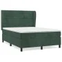 Box spring bed with dark green velvet mattress 140x200 cm by , Beds and slatted bases - Ref: Foro24-3129276, Price: 504,42 €,...