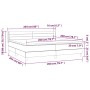 Cama box spring con colchón tela gris taupe 200x200 cm de , Camas y somieres - Ref: Foro24-3129821, Precio: 628,52 €, Descuen...