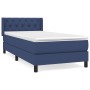 Cama box spring con colchón tela azul 80x200 cm de , Camas y somieres - Ref: Foro24-3129911, Precio: 302,89 €, Descuento: %